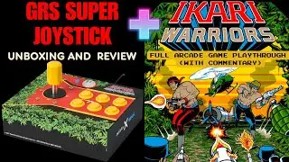Ikari Warriors (1986) Full Arcade Gameplay and GRS Super Joystick Review