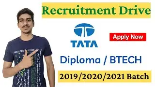 TATA Recruitment 2021 | Off Campus Jobs | TCS Jobs for Freshers| Latest Jobs |Freshers Hiring 2021