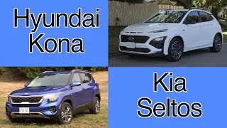 Hyundai Kona VS Kia Seltos comparison // Korean cousins.