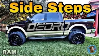 Установка подножек OEDRO на пикап RAM