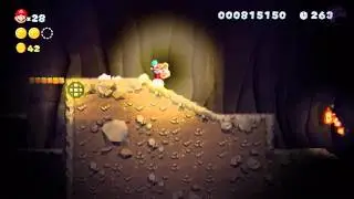 Layer-Cake Desert-3 Fire Snake Cavern [New Super Mario Bros Wii U]