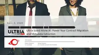 Ultria Stand Alone AI: Power Your Contract Migration and Metadata Extraction