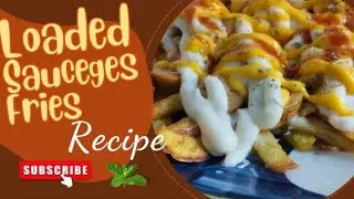 Sausages Loaded Fries | Cheesy & Spicy Street Food Style 🍟🌭