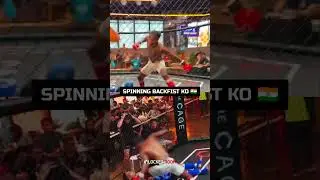 DAMN 🇮🇳 CJ Raj with a huge knockout win at the Malaysian Fight League event