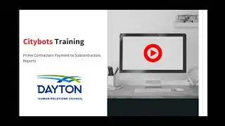 Citybots Prime Contractor Subcontractor Payment Instructions