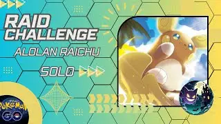 Alolan Raichu Solo Raid with Primal Groudon