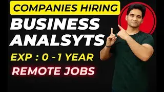 Business analyst jobs for freshers in India 2025 | Remote Business Analyst Jobs