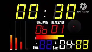 60 second timer (Graphic 7 bars race + item ,totals and radial timer) Pixel peeker polka (read desc)