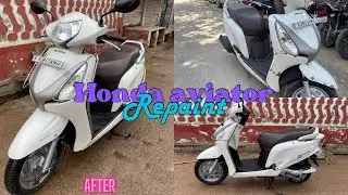 Honda aviator scooty repaint & restoration | being asif | full restoration