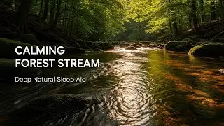 Beautiful Forest Ambience with Relaxing Water Flow for Sleep Study Meditation and Inner Peace