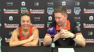 PRESS CONFERENCE: Shannon Seebohm and Abbey Ellis vs Southside Melbourne Flyers, Semi Finals G1