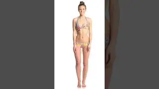 Gossip Rose Mosaic Reversible Hipster Bikini Bottom | SwimOutlet.com