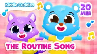 The Routine Song & More Nursery Rhymes 🎒 | Kiddie Cuddles