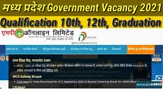 MP Govt Vacancy 2021।MP CEDMAP Vacancy 2021। 10 th/12 th Govt Vacancy। Government Vacancy 2021। Job