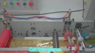 gold leaf interleaving and cutting machine fly shearing machine for hot stamping foil