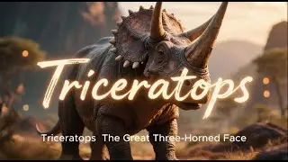 Dinosaur Triceratops - The Great Three Horned Face