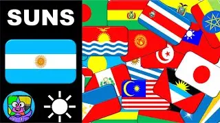 ☀ Flags with Suns Like You've Never Seen Before! ☀