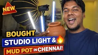 💥💢 Bought Studio Lights & Mud Pot in Chennai | Budget Home Studio Setup 😎