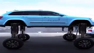 Hum Rider SUV Drive Over Other Cars In A Traffic Jam Futusion HD