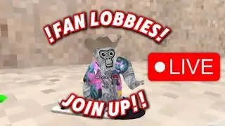 GORILLA TAG LIVE MINI GAME FAN LOBBIES (ROAD TO 900) EVERY TIME I REACH THE GOAL NEW CODE