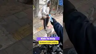 Ride to help 🤝 #helpingothers #bekind #kindness #bike #bikeride #shorts #shortvideo