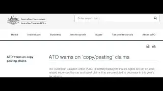 what ato is warning about for in tax 2021