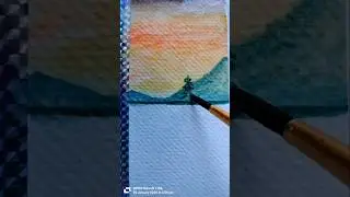 Water Colour Painting 🖌️🎨 water colour lover 🥰🌸 #shorts #viral #watercolourpainting