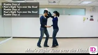 Beginner Salsa- Man's right turn over the Head
