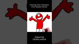 Coloring Fun with Elmo from Sesame Street | Educational Kids' Art Activity