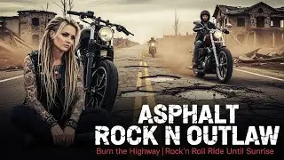 Best Music Asphalt Rock N Outlaw 🎸 Burn the Highway 🇺🇸🔥 Rock n Roll Ride Until Sunrise