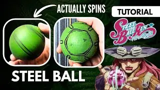 How to make Gyro's steel ball from JOJO Steel Ball Run which ACTUALLY SPINS 💫