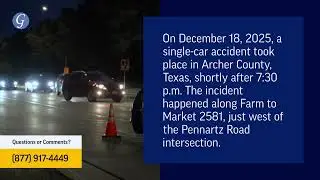Man Injured in Single-Car Accident on FM 2581 in Archer County