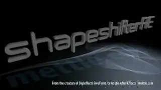 Shapeshifter AE - New 3D plug-in for Adobe After Effects