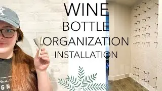 WALL MOUNTED WINE BOTTLE ORGANIZATION SYSTEM