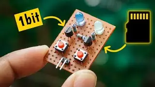 I made a 1bit memory circuit with transistors