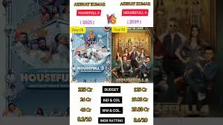 Housefull 5 vs Housefull 4 Movie Day 01 Box Office Collection Comparison 2025 | #viralvideo
