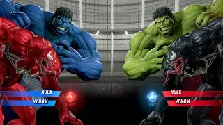 Blue Hulk & Red Venom VS Hulk & Black Venom - Marvel vs Capcom Infinite 4K