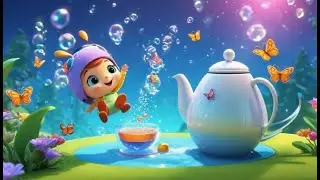 Festival del t&eacute; de burbujas Polly Put the Kettle | Canci&oacute;n Infantil | Spanish Rhyme | Kids Song