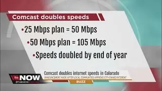 Comcast doubles internet speeds in the wake of local communities deregulating ISP rules