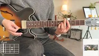 [꿈의기타] WOODZ (우즈) - I'll Never Love Again Guitar Cover 기타 커버 TAB Chords 타브 코드 기타 악보