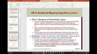 ch9 : Relational Database Design by ER- and EERR-to-Relational Mapping