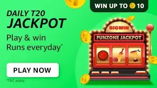 Amazon Daily T20 Jackpot Quiz Answers Today | 11 May 2022