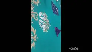 Beautiful hand embroidery suit aari work, pearl work #embroiderydesign #reel #viralvideos 