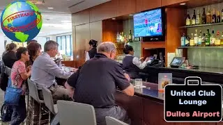 United Club lounge at Dulles Airport (Washington, DC) | Tour of the amenities, perks and benefits