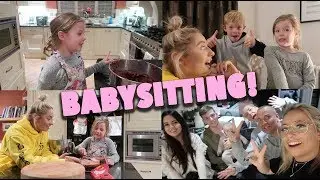 BABYSITTING MY LITTLE COUSINS FOR THE FIRST TIME!! 😱