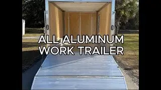 All aluminum work trailer