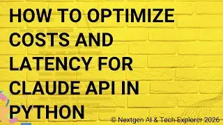 How to Optimize Costs and Latency for Claude API in Python