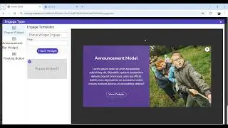 Website builder: Creating a popup, Announcement bar, floating buttons