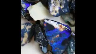 209 cts  Australian Rough Opal Parcel, Lightning Ridge - Potch and Colour Beginner