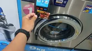 Cara menggunakan mesin washer dan mesin dryer dobi layan diri CleanPro | Guna coin @ visa paywave.